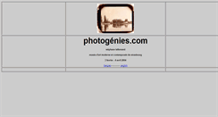 Desktop Screenshot of photogenies.com